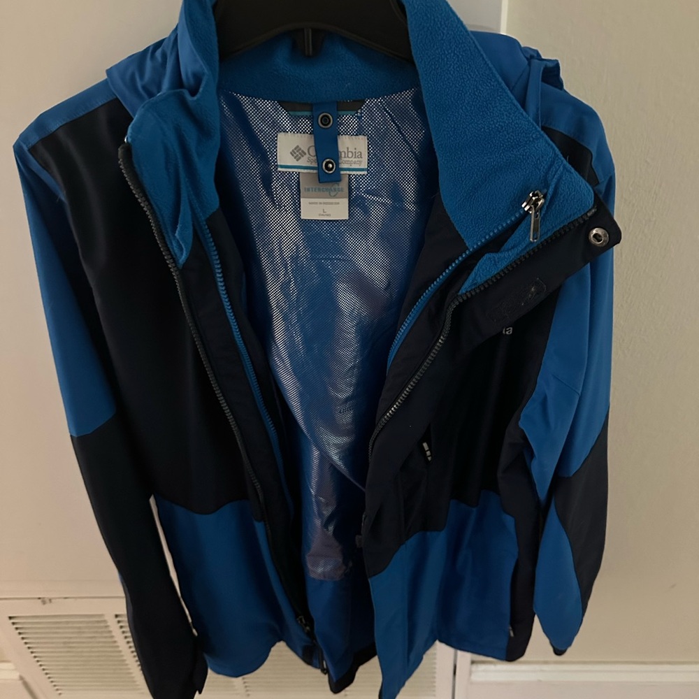 Columbia Blue and Black Kids Jacket
